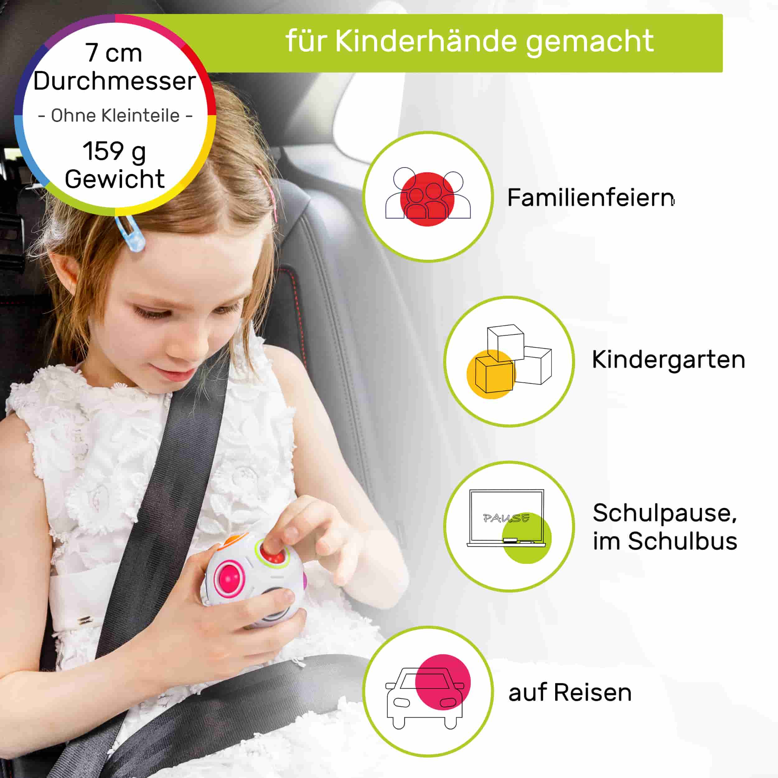 Regenbogenball - klein - CUBIDI