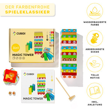 CUBIDI Holz-Wackelturm - CUBIDI