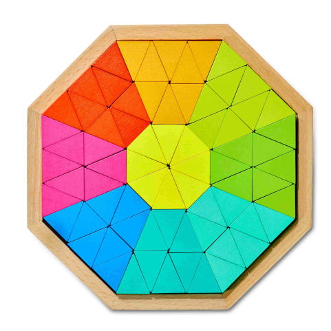 Oktagon Holz-Puzzle - CUBIDI