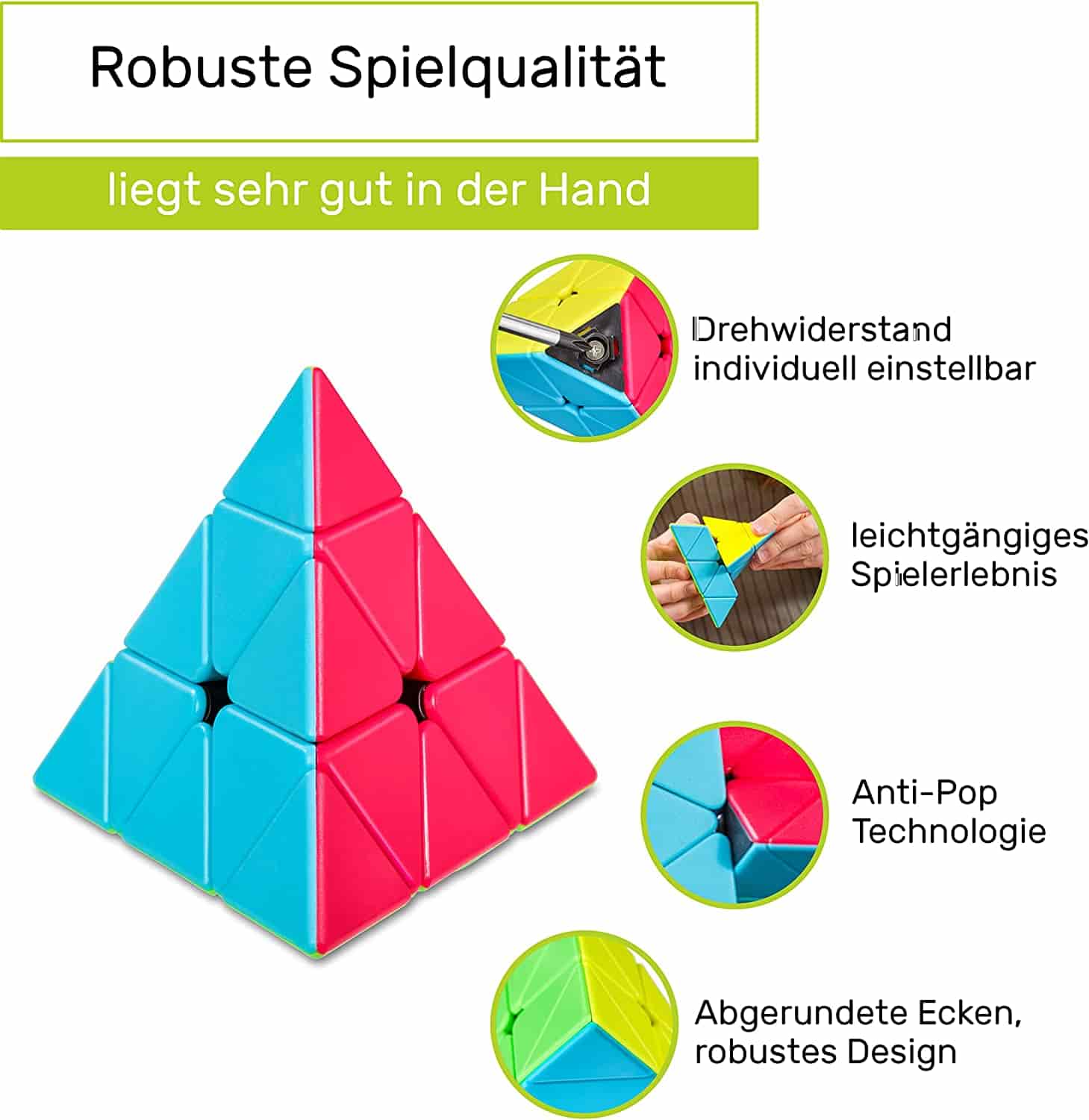 Zauberwürfel Pyramide - Typ Sydney - CUBIDI