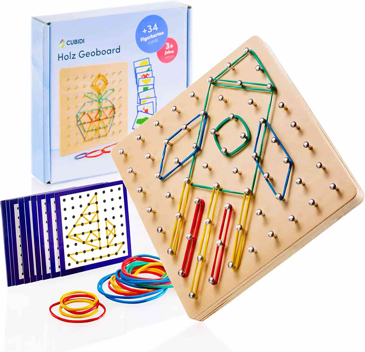 Geoboard - Motorikspielzeug aus Holz - CUBIDI