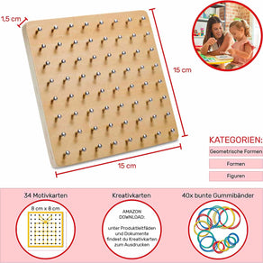 Geoboard - Motorikspielzeug aus Holz - CUBIDI