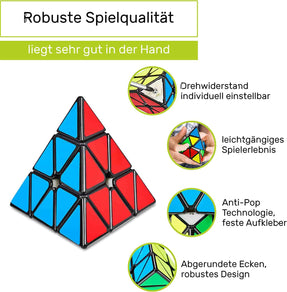 Zauberwürfel Pyramide - Typ Los Angeles - CUBIDI