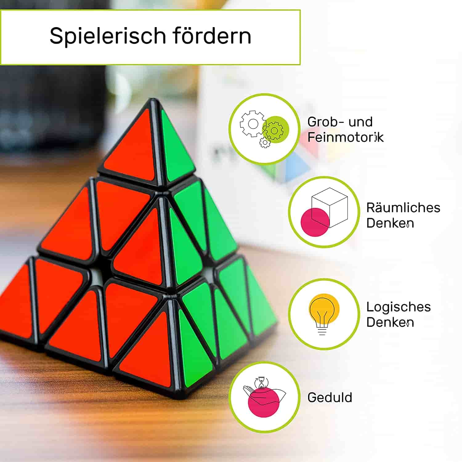 Zauberwürfel Pyramide - Typ Los Angeles - CUBIDI