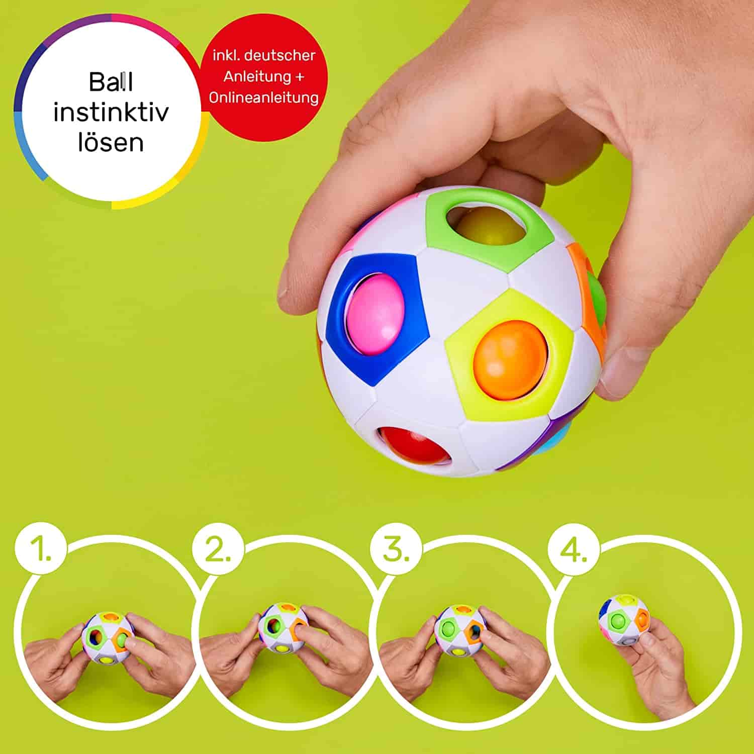 Regenbogenball Fußball Design - CUBIDI