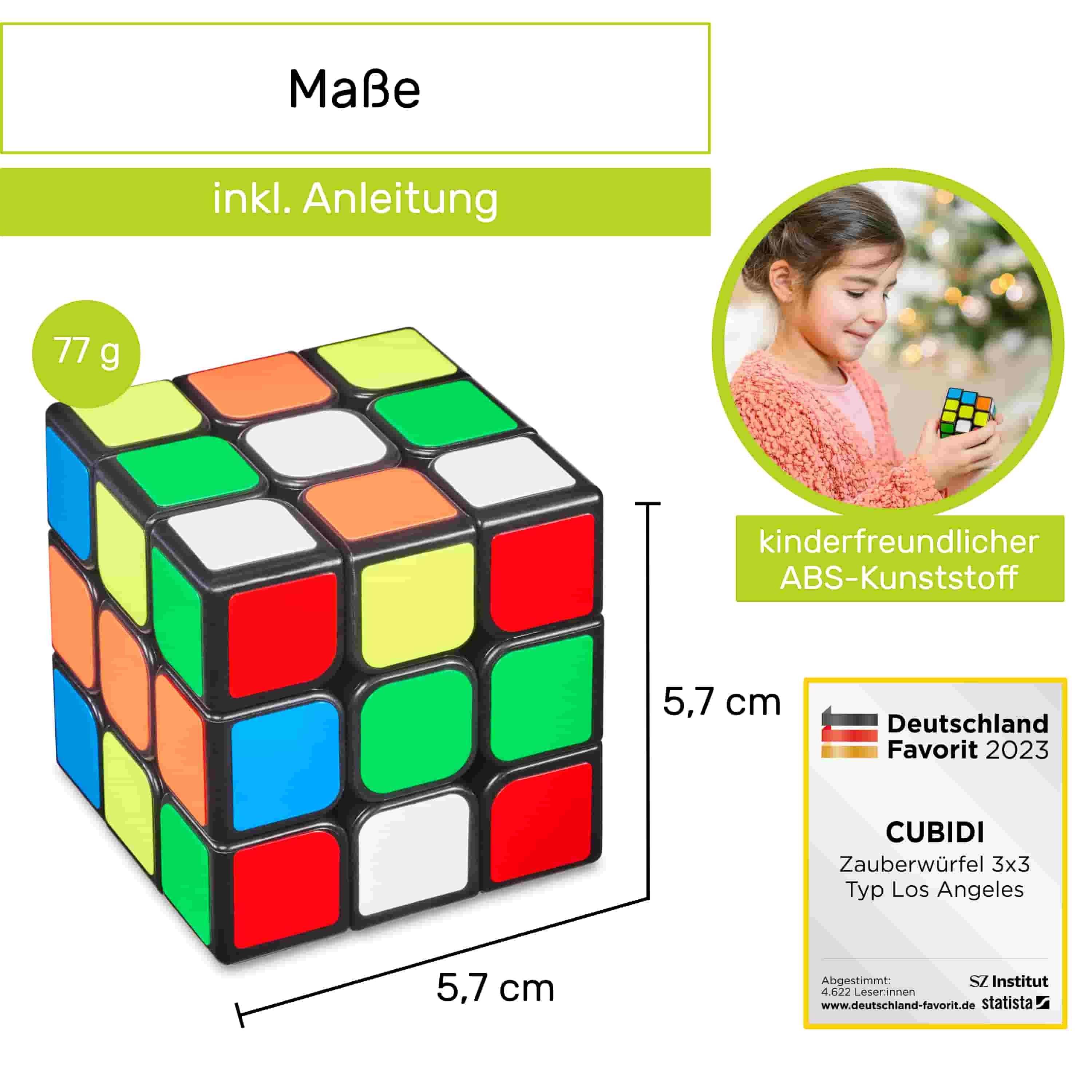 3x3 Zauberwürfel - Typ Los Angeles - CUBIDI