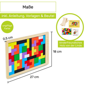 Tetris Holz-Puzzle - CUBIDI