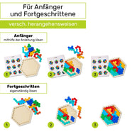 Hexagon Holz-Puzzle - CUBIDI