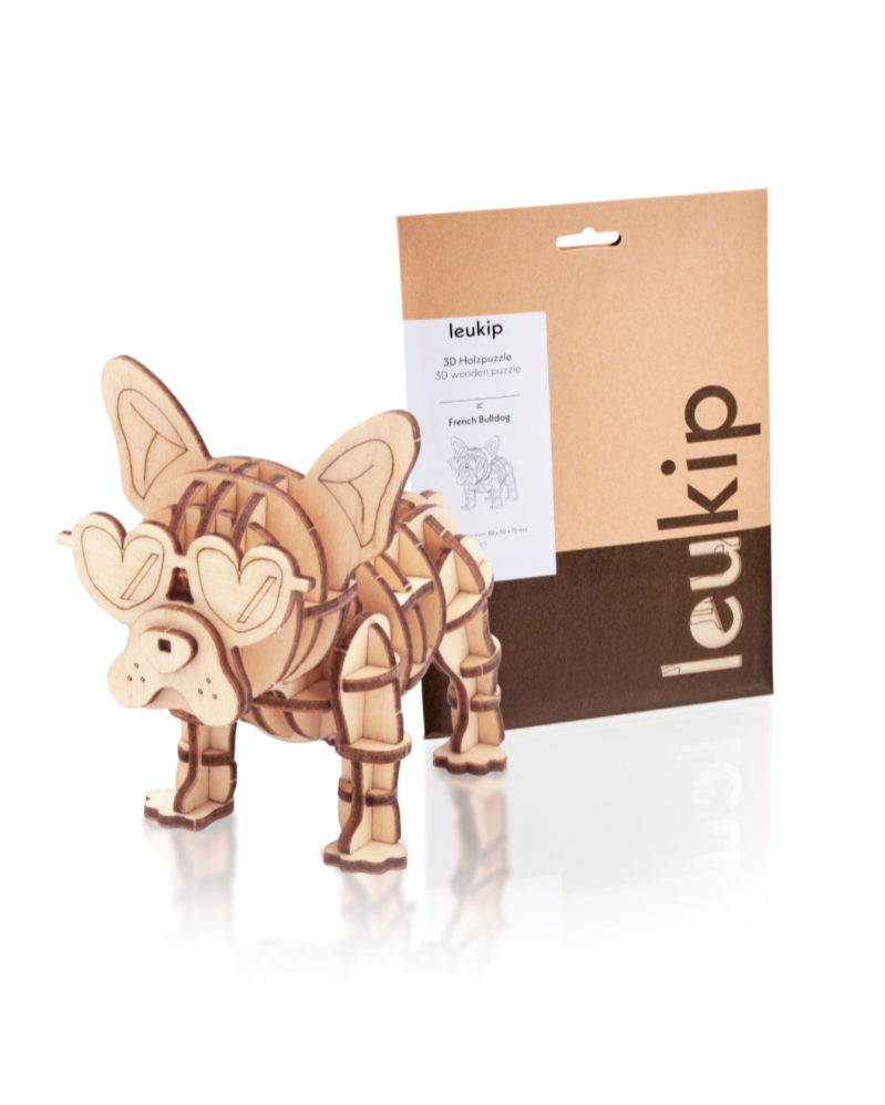 Holz-Tierset LEUKIP - CUBIDI