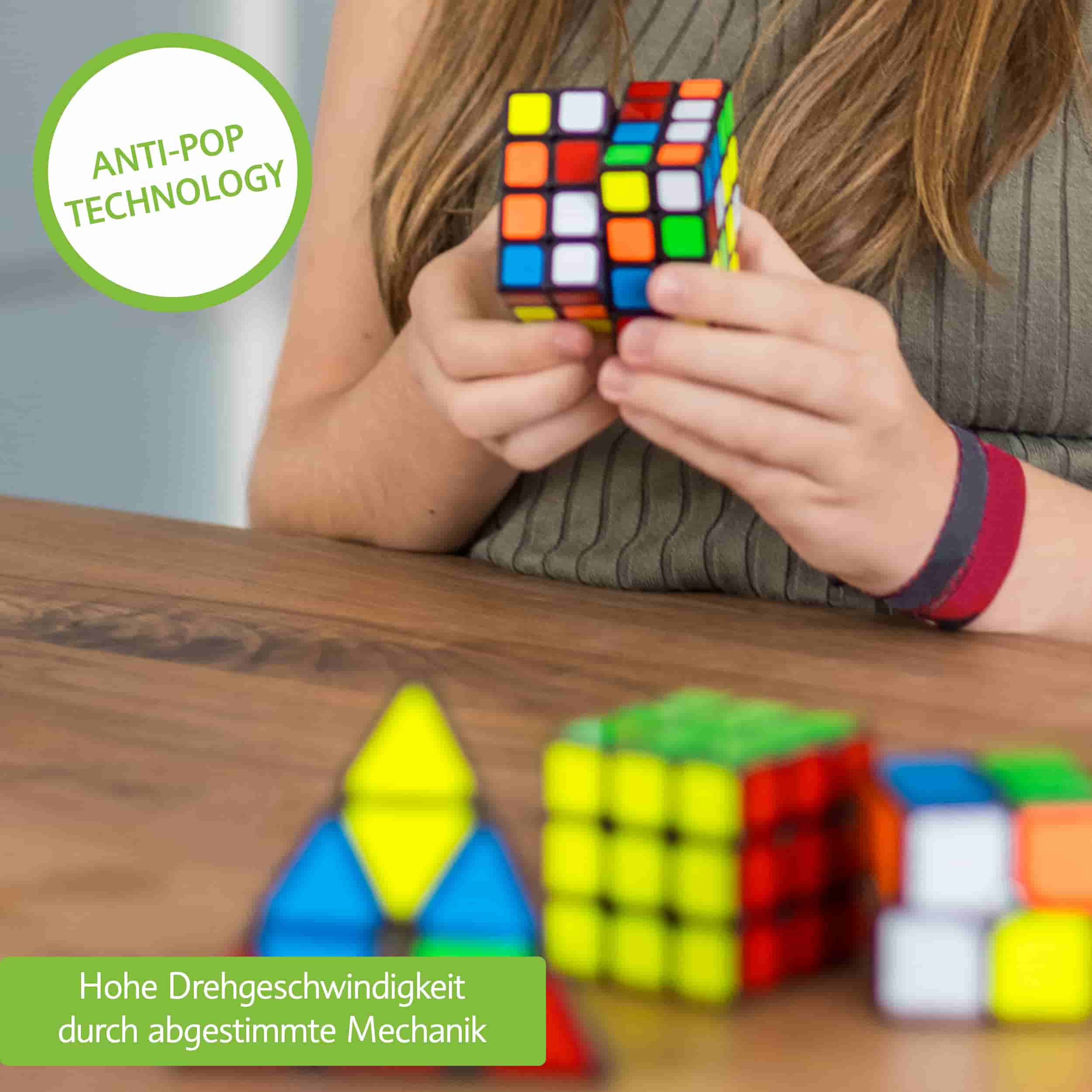 Zauberwürfel Set - 4-teilig - CUBIDI