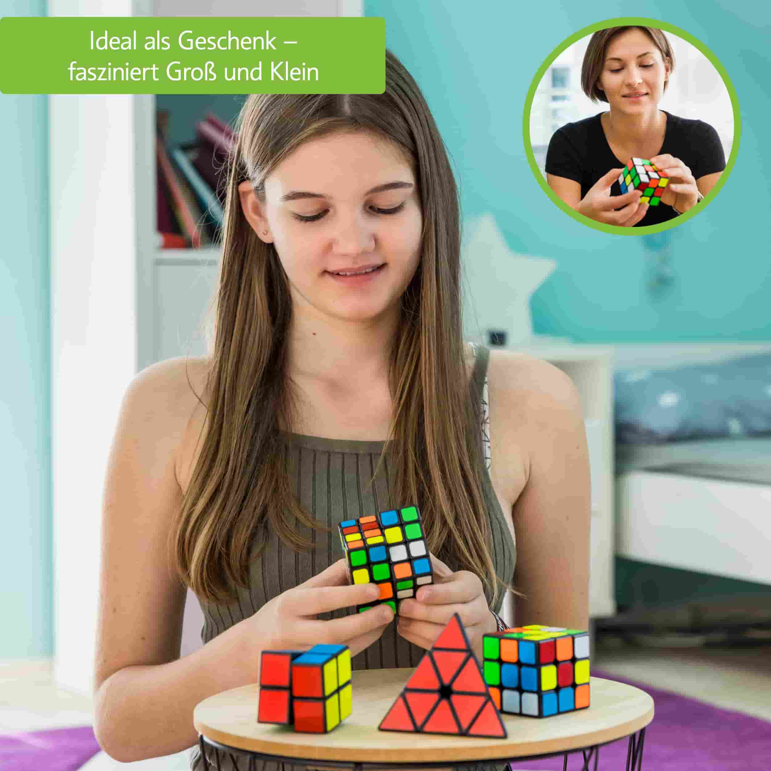 Zauberwürfel Set - 4-teilig - CUBIDI