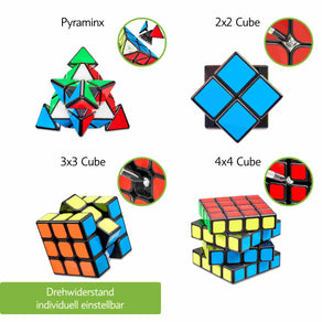 Zauberwürfel Set - 4-teilig - CUBIDI