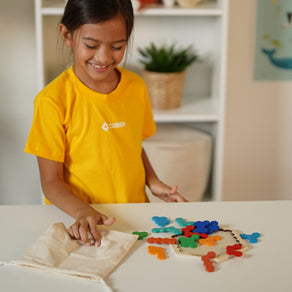 Hexagon Holz-Puzzle - CUBIDI