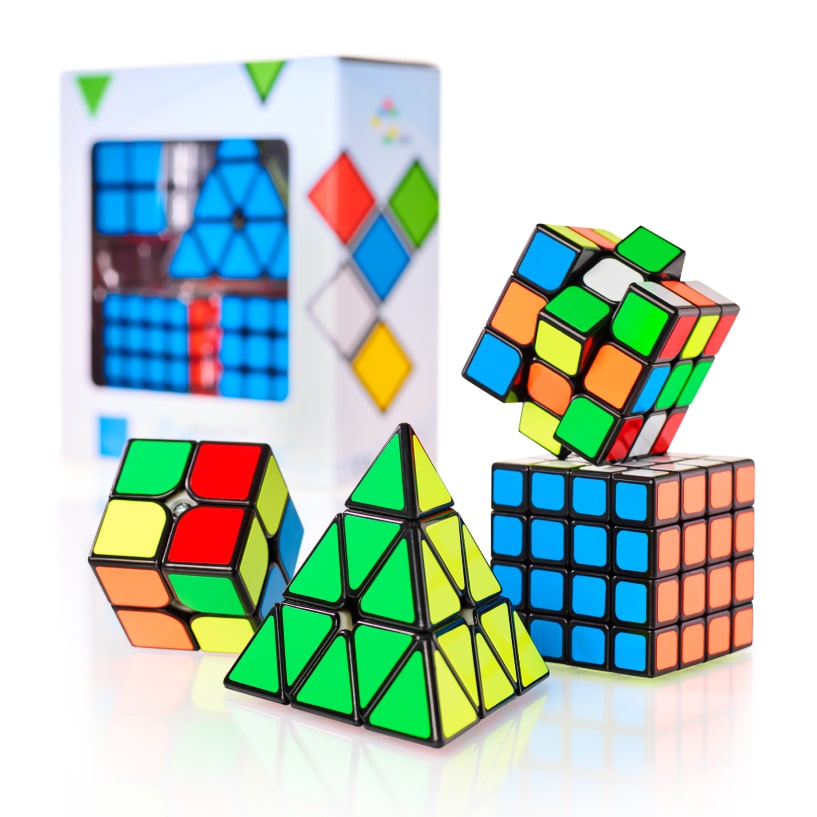 Zauberwürfel Set - 4-teilig - CUBIDI